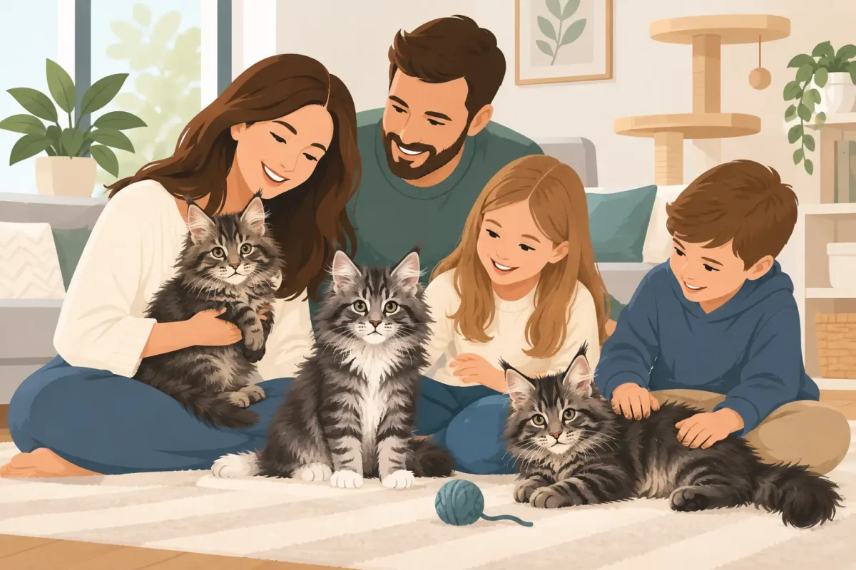 Maine Coon Kittens for a Happy Family Home